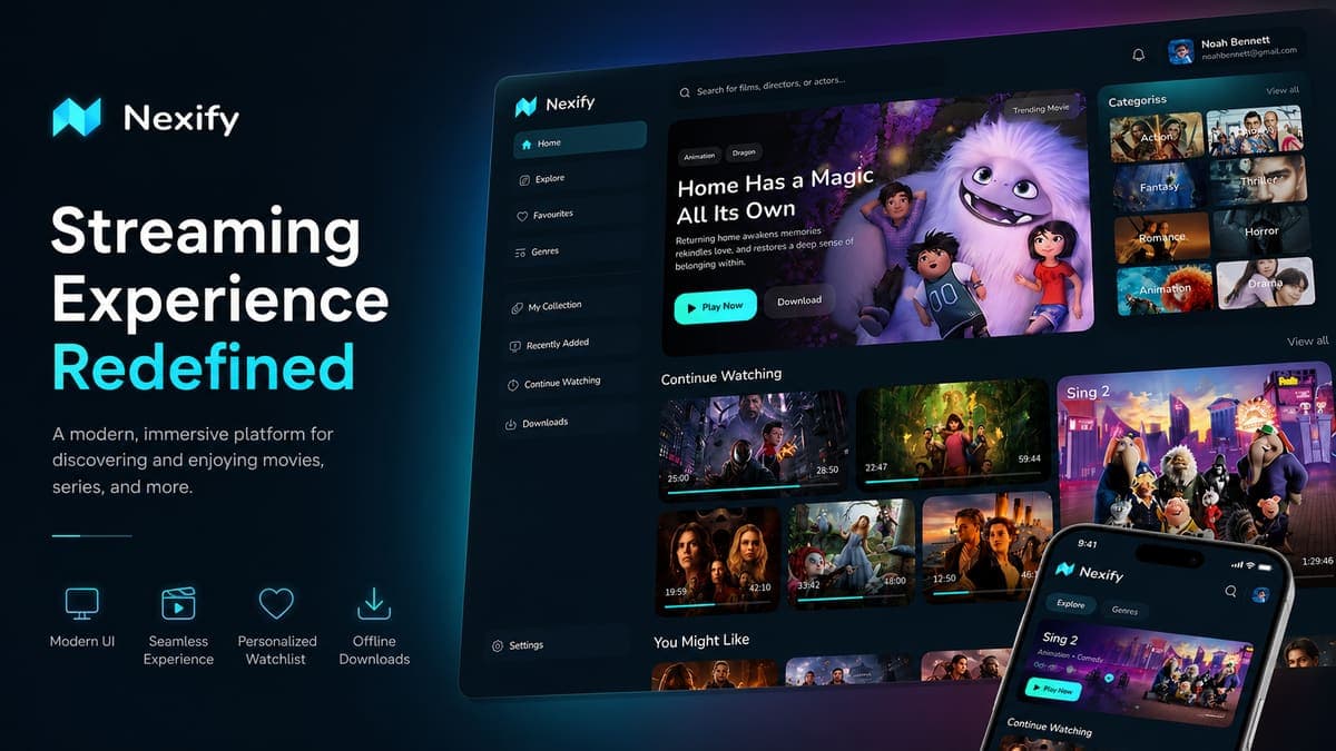 Nexify Streaming — Mídia